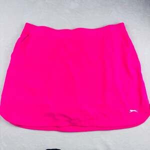 Slazenger women’s golf skirt with biker shorts attached in neon pink size XL